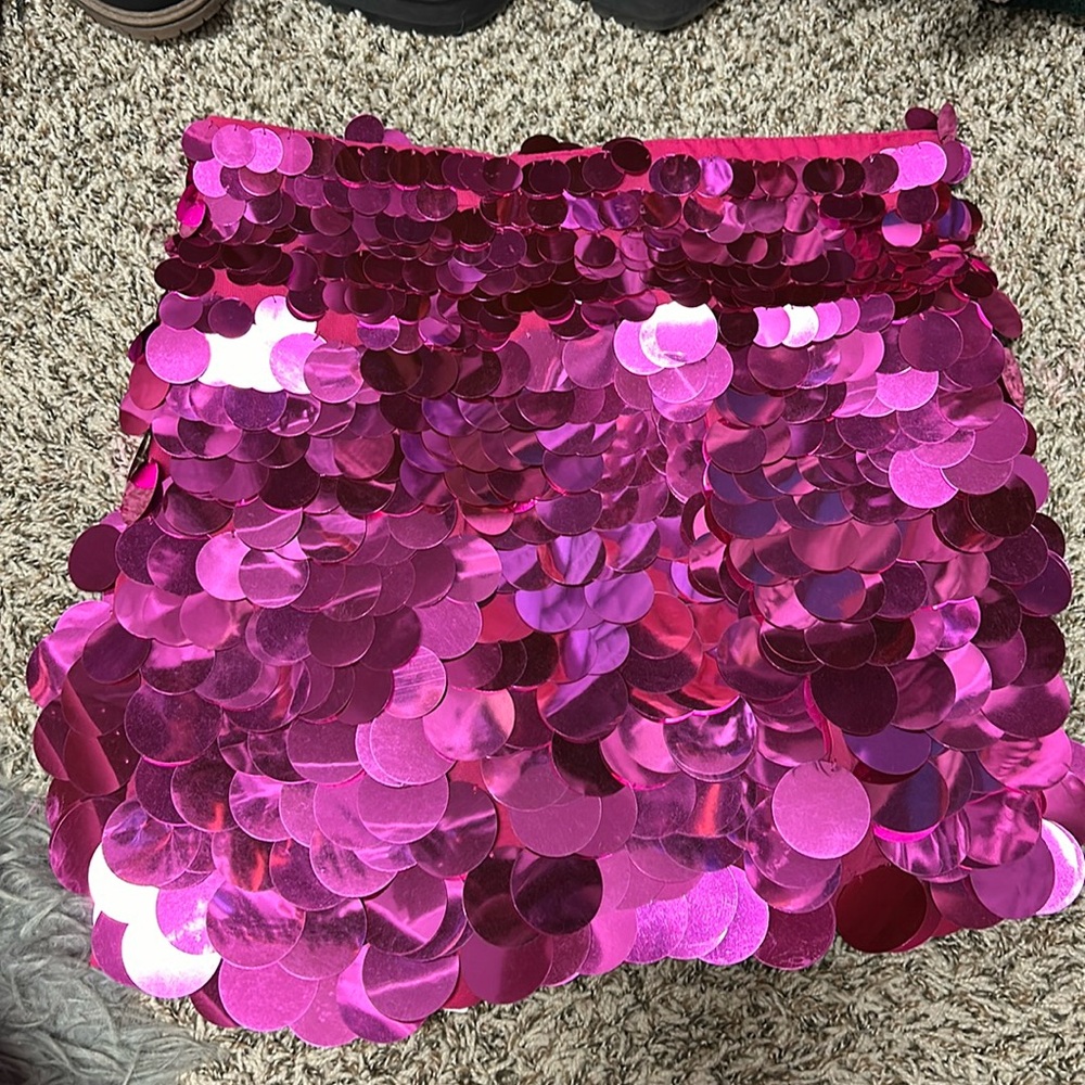 ASOS Sequin Disc Mini Skirt